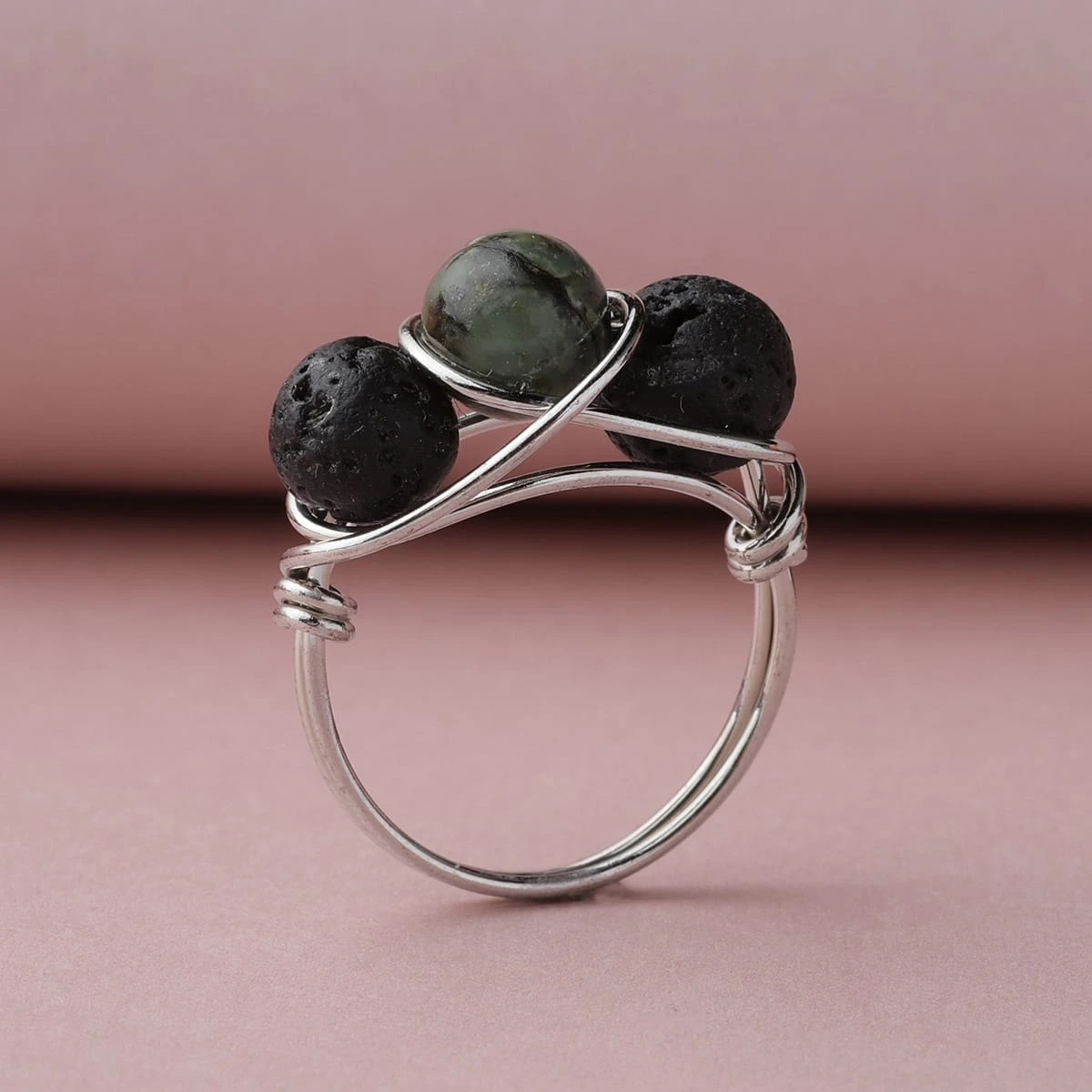 African Turquoise Diffuser Ring - Image 4
