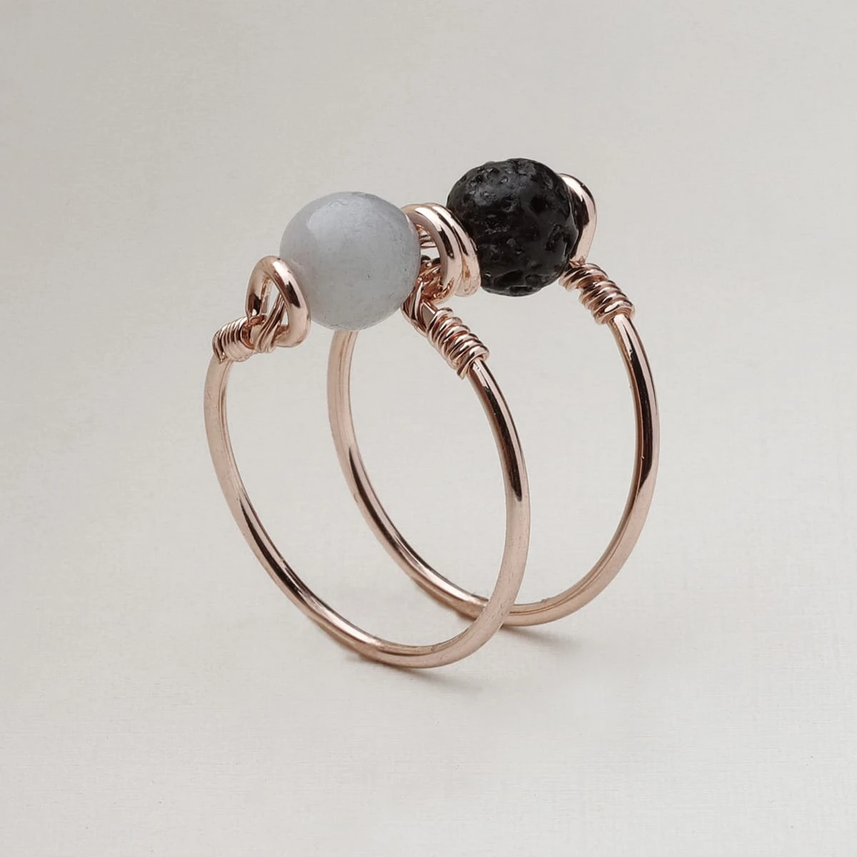 Double Wrap Amazonite Ring - Image 2