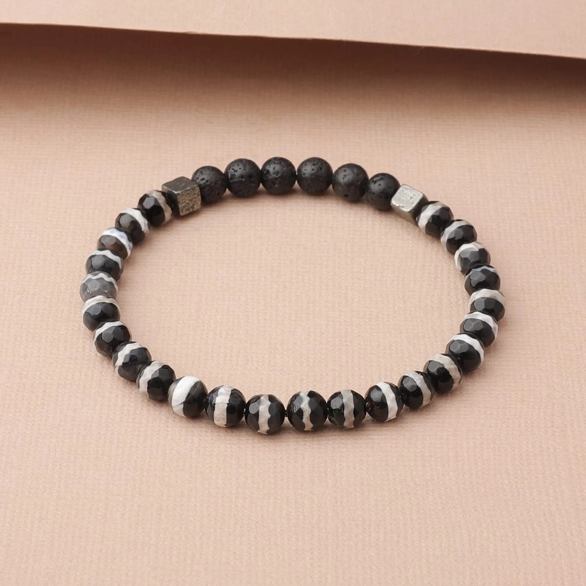 Striped Tibetan Agate (Black) - Image 5