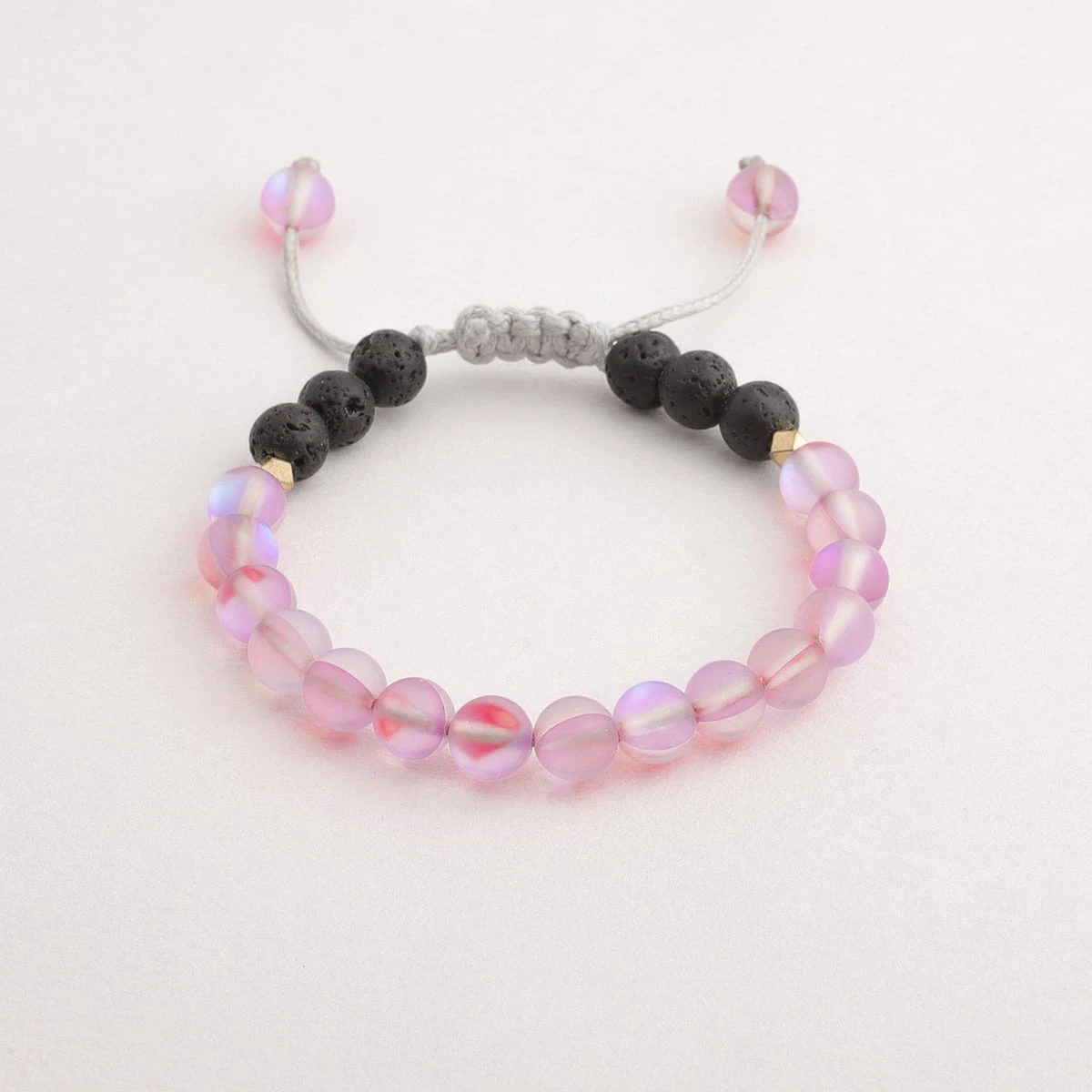 Kids Glow Glass Adjustable Bracelet (Pink) - Image 4