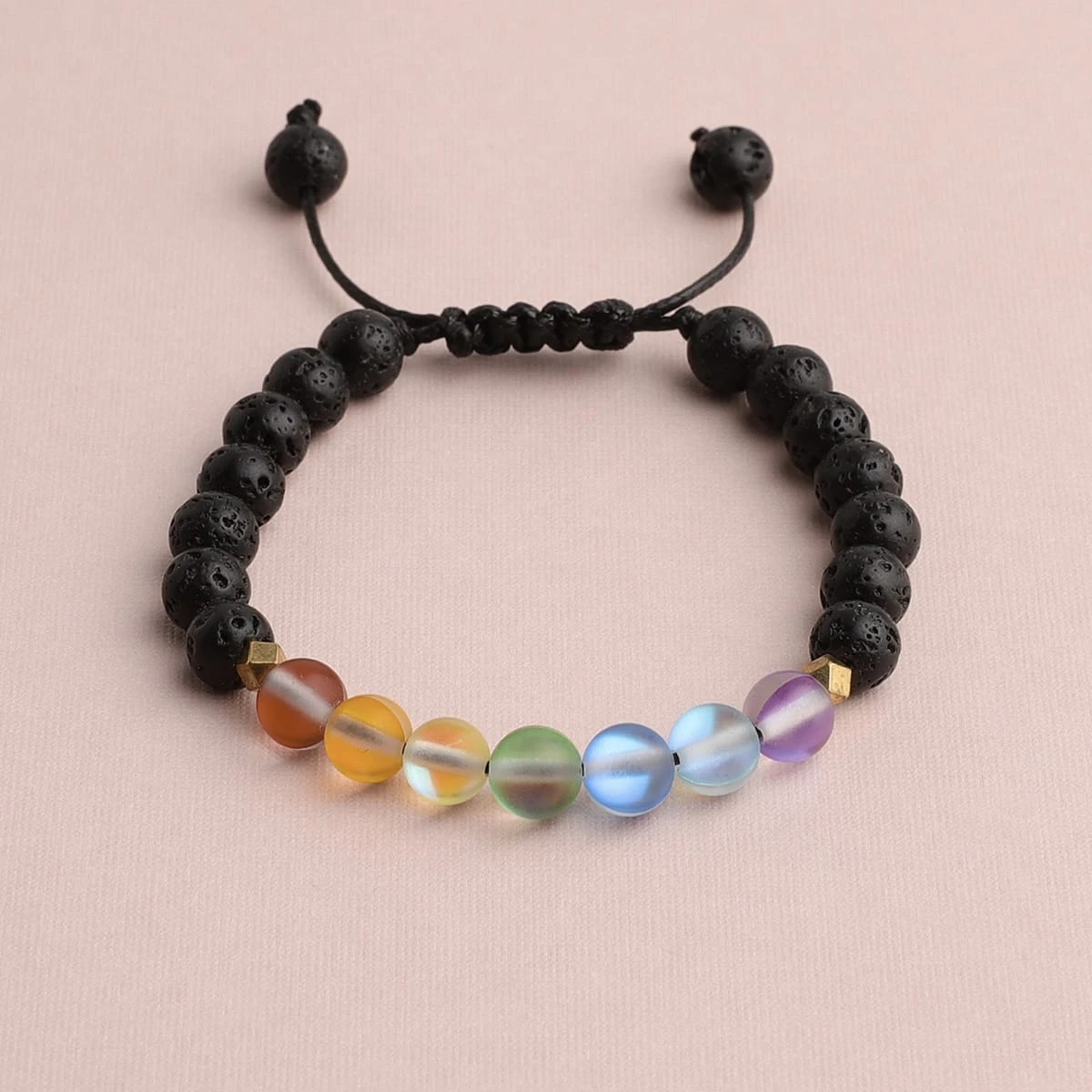 Glow Glass Chakra Kids Adjustable Bracelet - Image 3