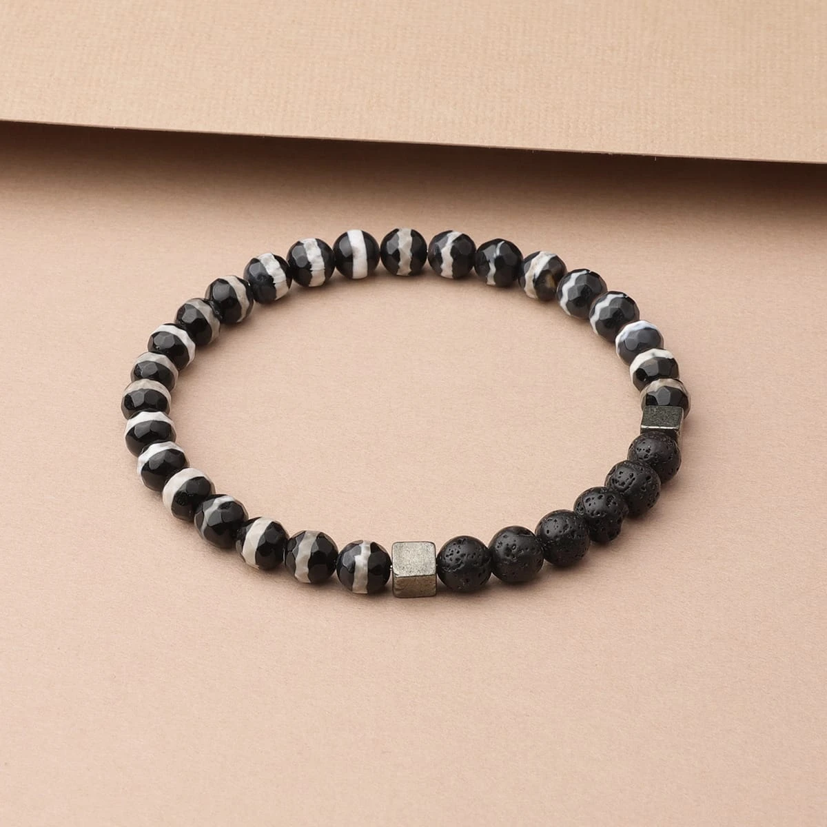 Striped Tibetan Agate (Black) - Image 3