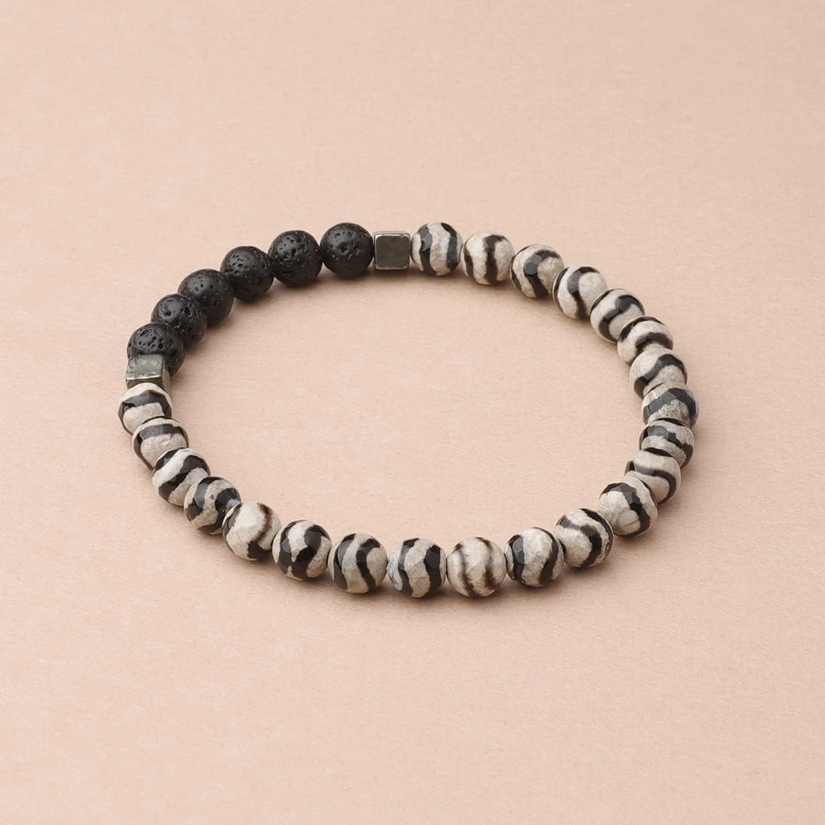 Zebra Striped Tibetan Agate (Black) - Image 4