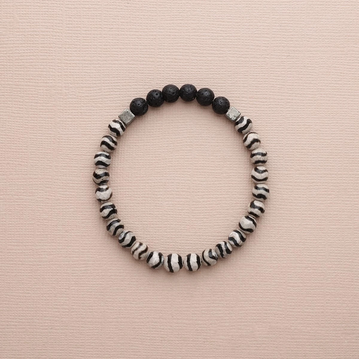 Zebra Striped Tibetan Agate (Black) - Image 5