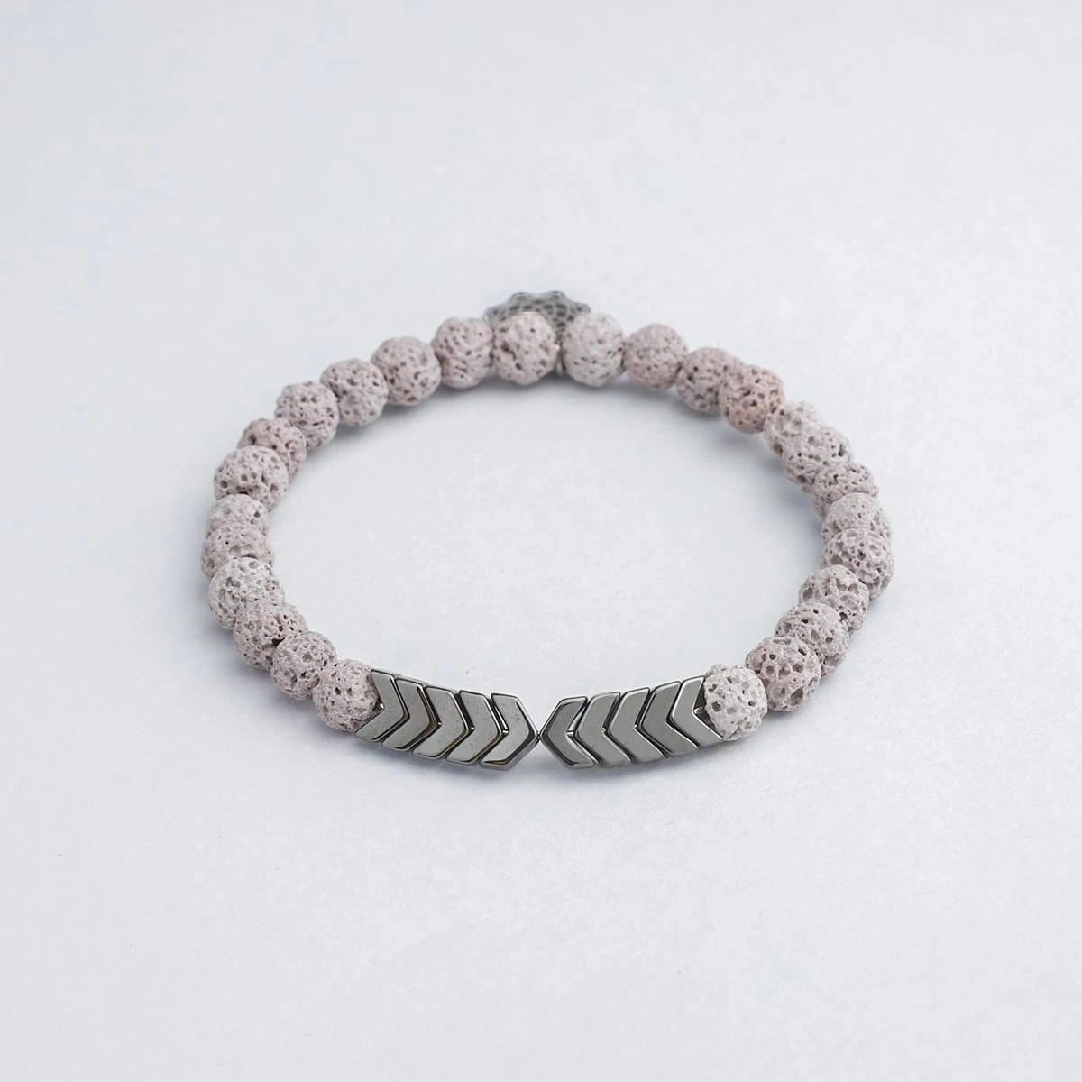 Gray Lava Sacred Arrow Diffuser Bracelet - Image 8