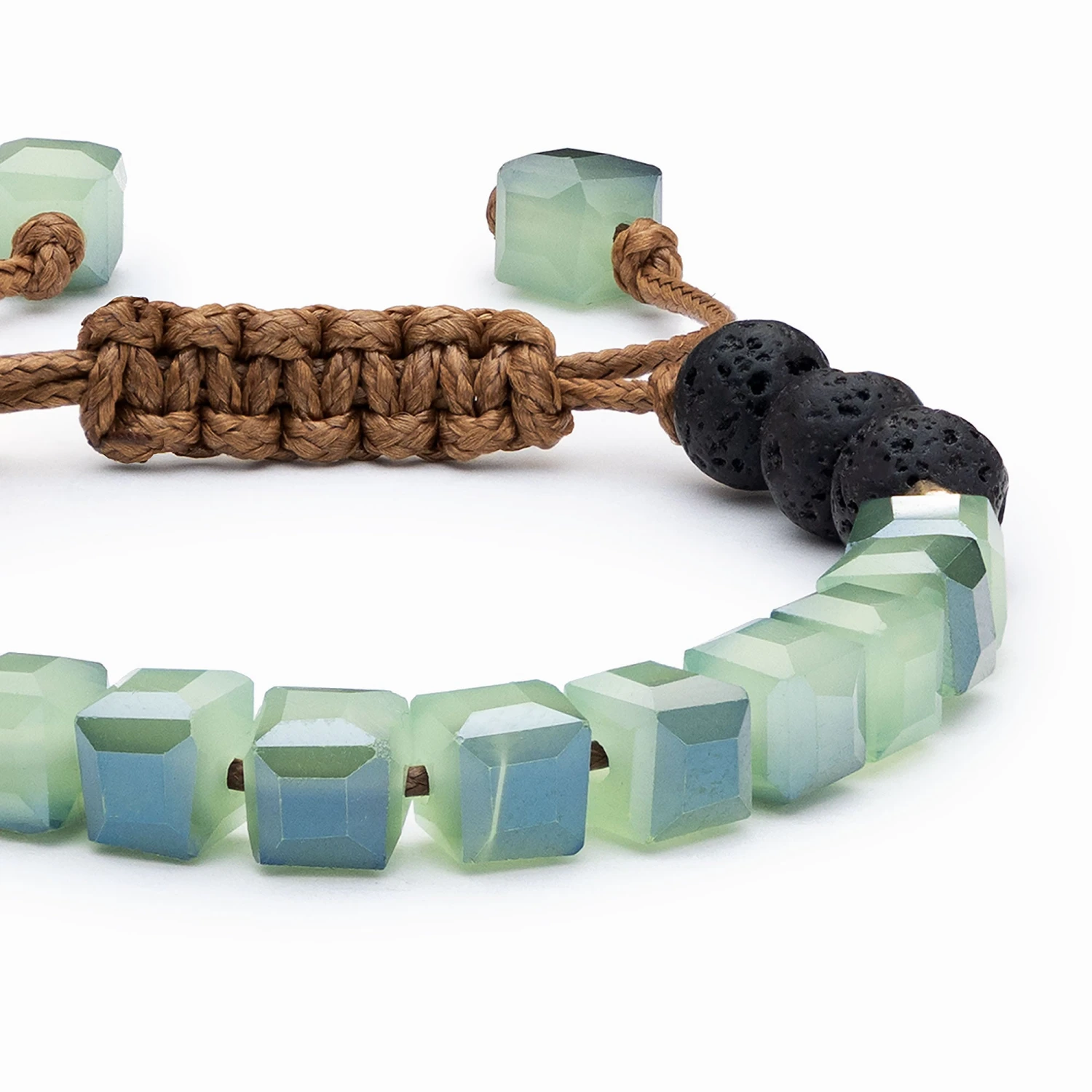 Kids Glass Diffuser Bracelet (Seafoam Green) - Image 2