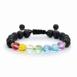 Glow Glass Chakra Adjustable Bracelet