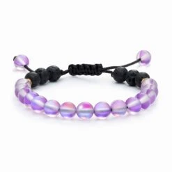 Kids Glow Glass Adjustable Bracelet (Purple)