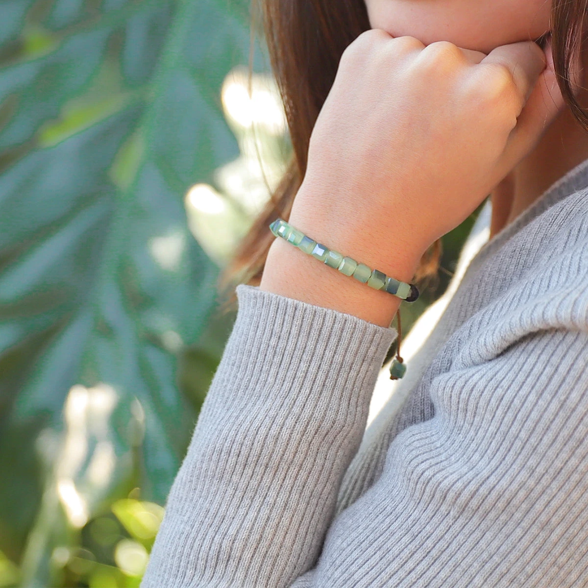 Kids Glass Diffuser Bracelet (Seafoam Green) - Image 6