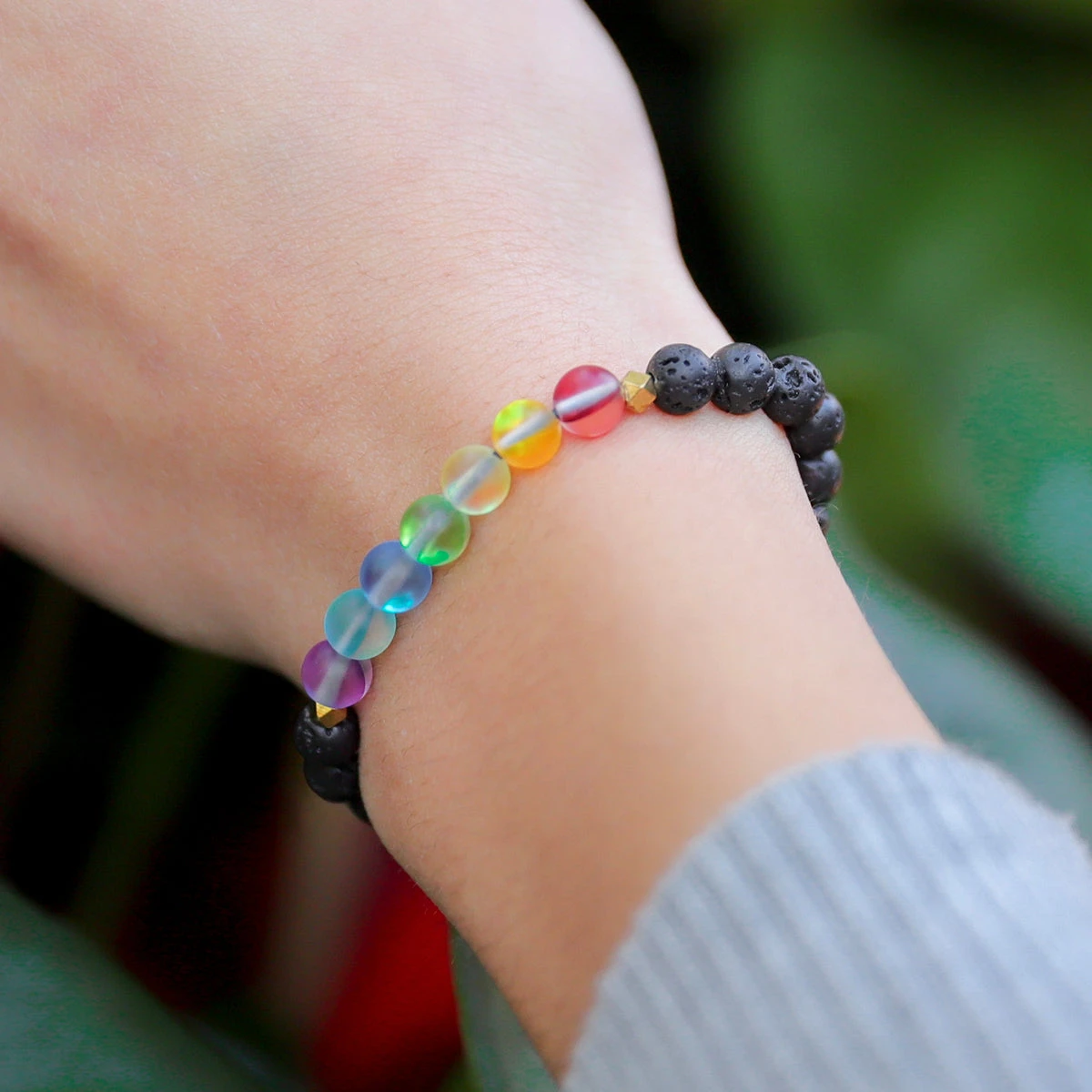 Glow Glass Chakra Kids Adjustable Bracelet - Image 6