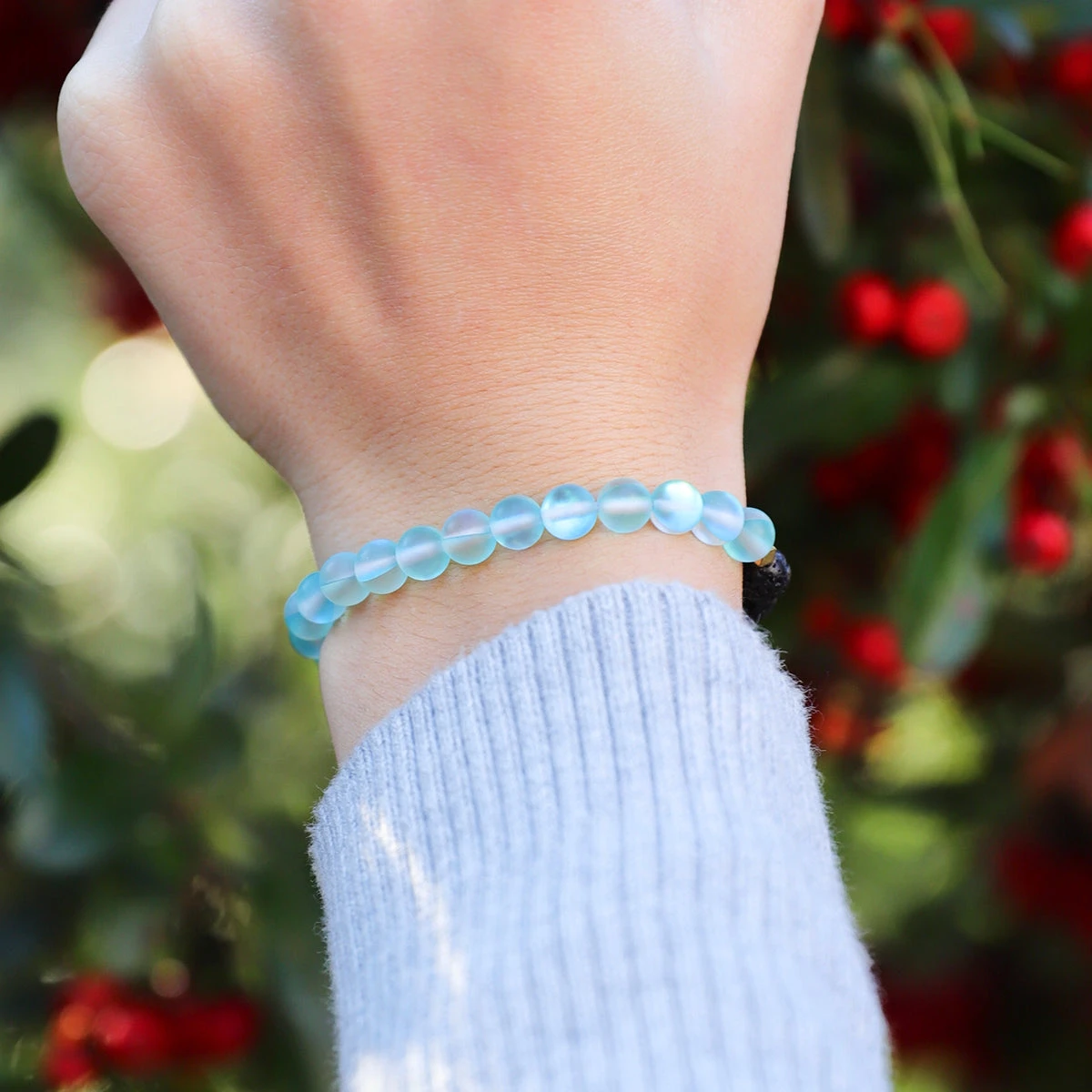 Kids Glow Glass Adjustable Bracelet (Blue) - Image 7