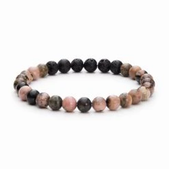 Pink Rhodonite Diffuser Bracelet