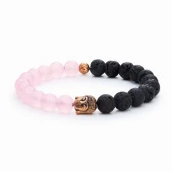 Rose Quartz Buddha Diffuser Bracelet