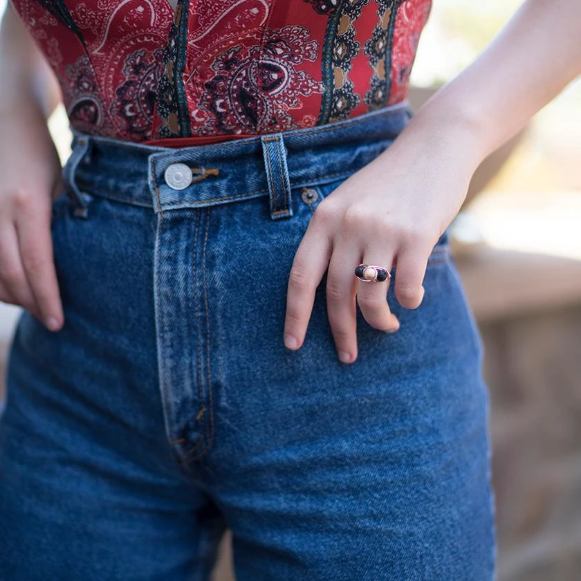 Red Vein Jasper Diffuser Ring - Image 5