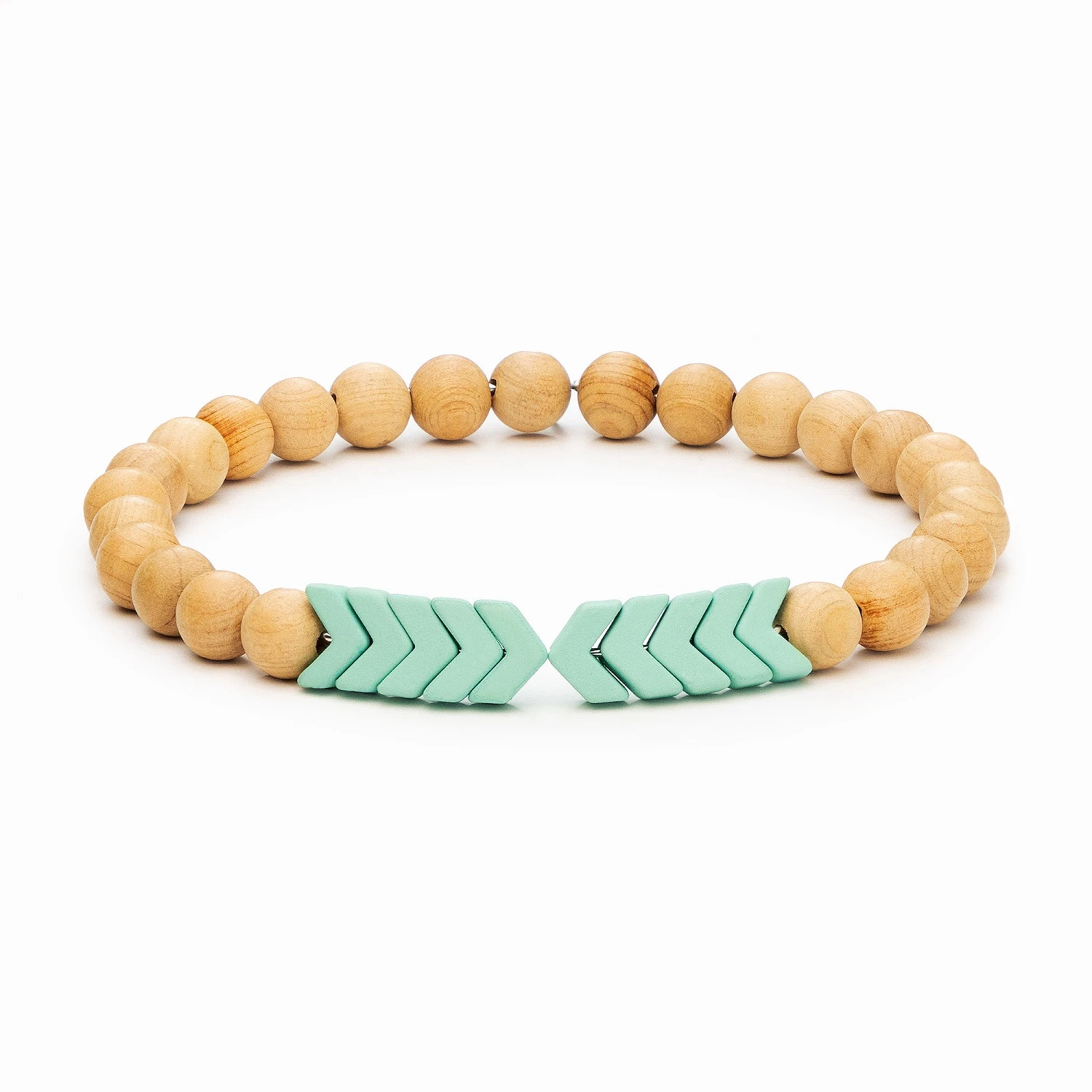 Sacred Arrow Wood Diffuser Bracelet - Image 8