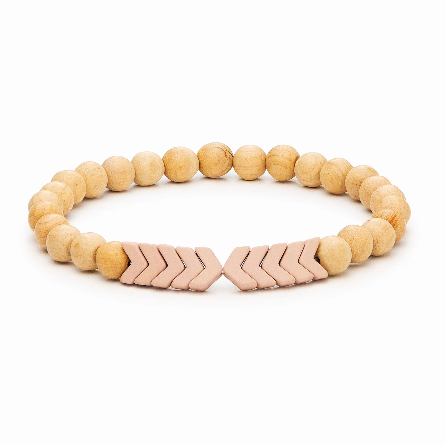 Sacred Arrow Wood Diffuser Bracelet - Image 2