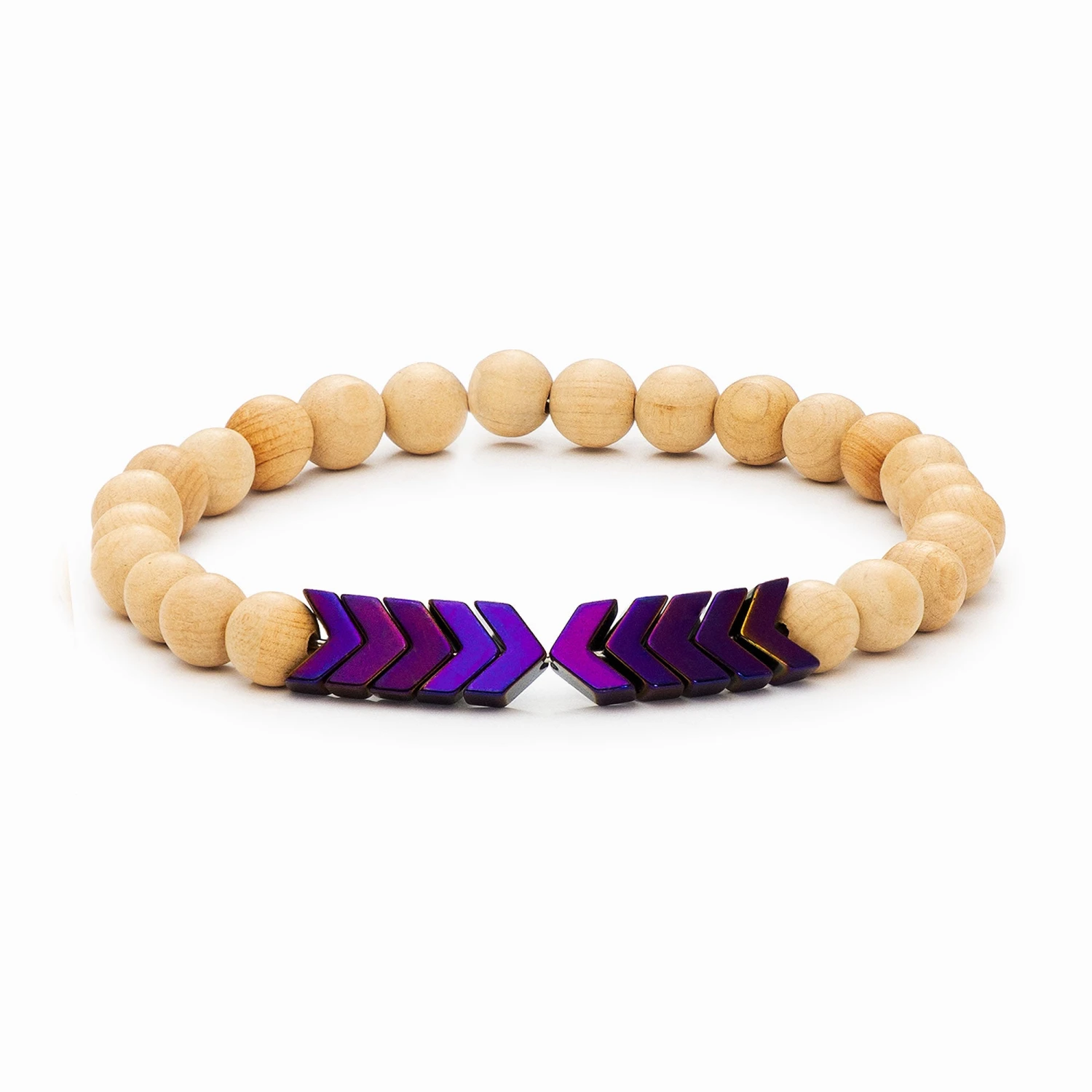 Sacred Arrow Wood Diffuser Bracelet - Image 4