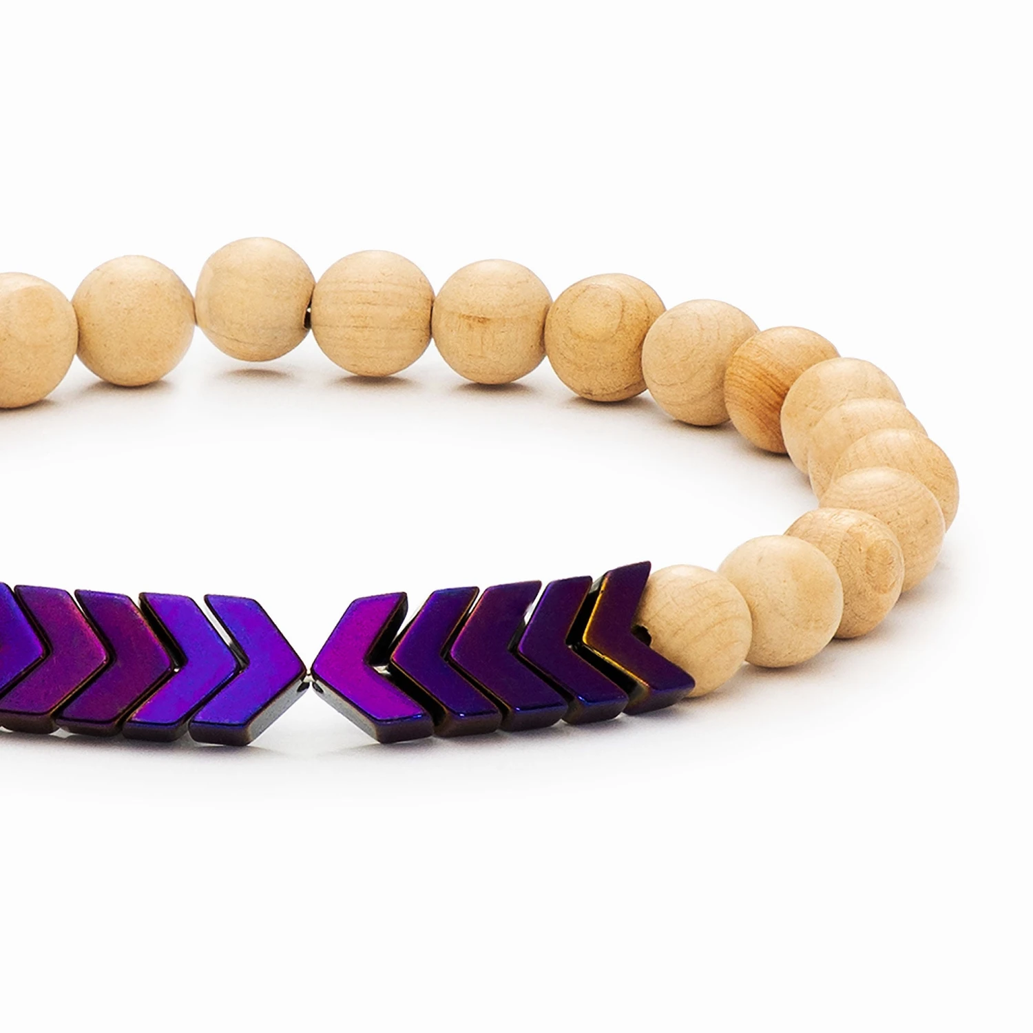 Sacred Arrow Wood Diffuser Bracelet - Image 16