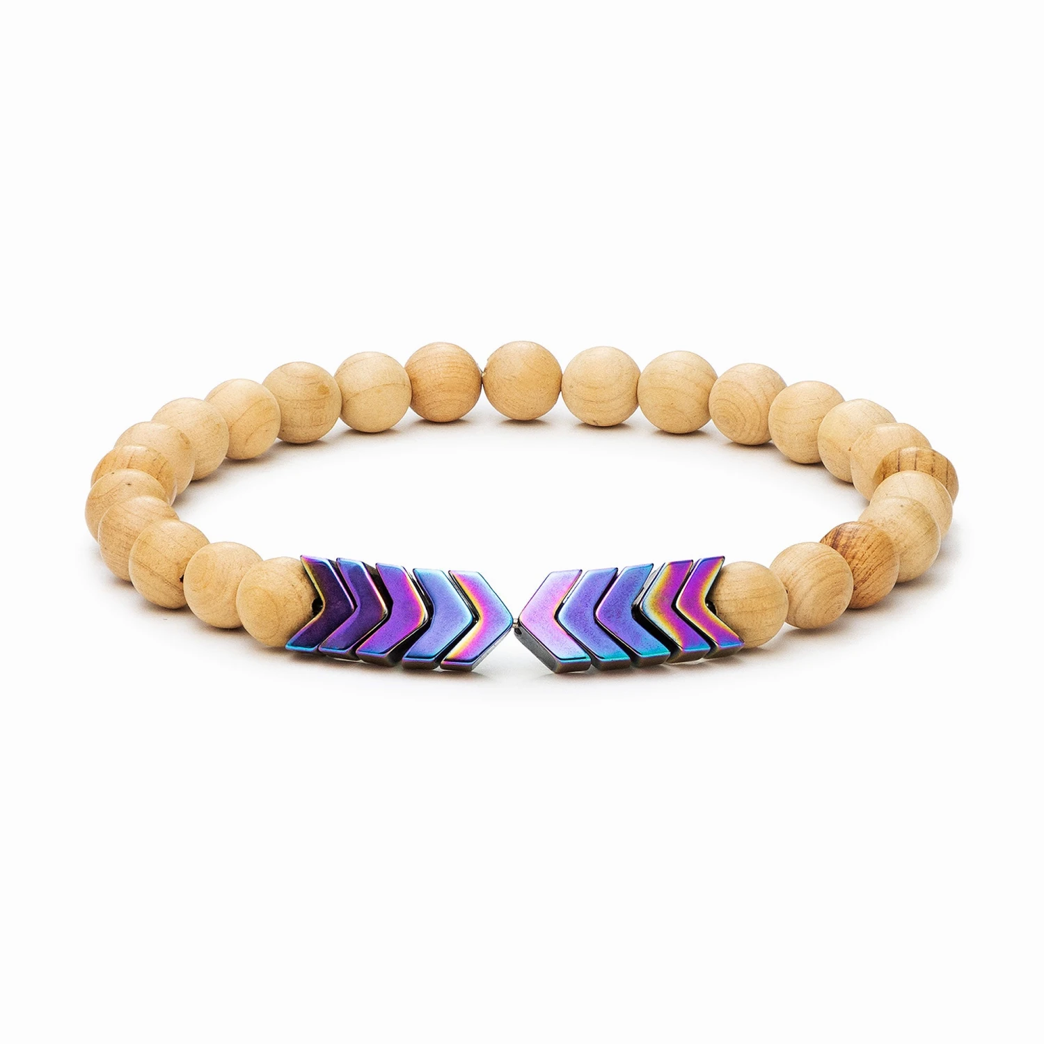 Sacred Arrow Wood Diffuser Bracelet