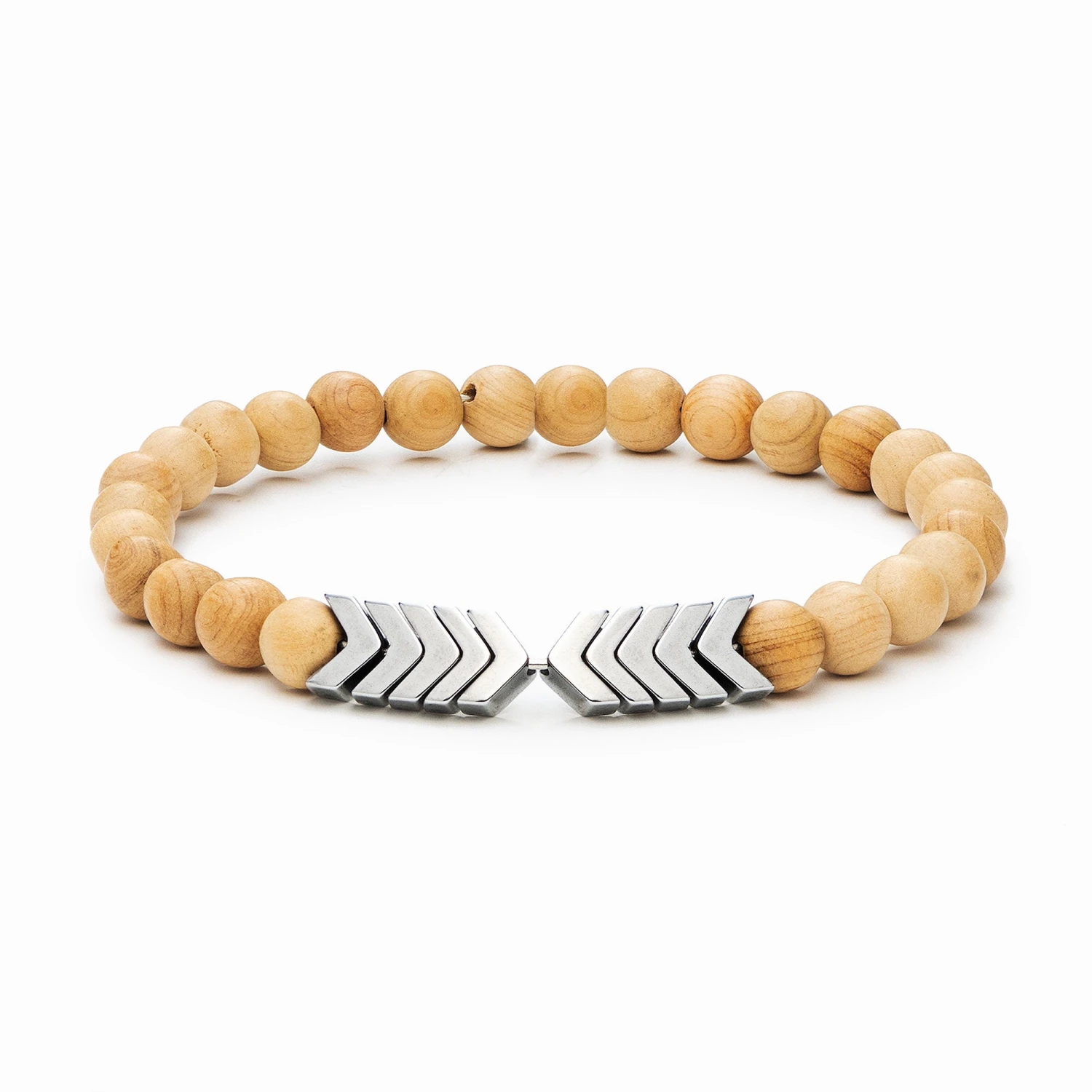 Sacred Arrow Wood Diffuser Bracelet - Image 5