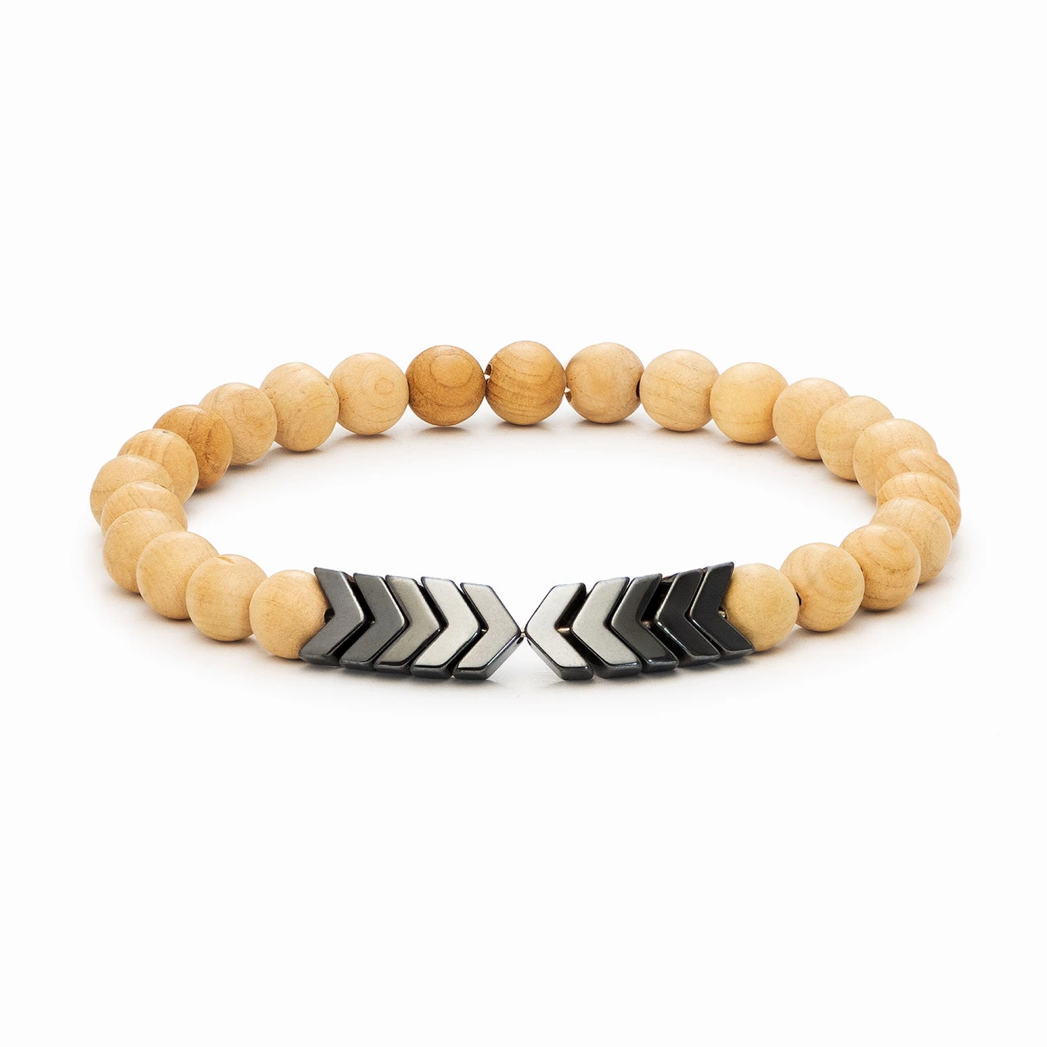 Sacred Arrow Wood Diffuser Bracelet - Image 9