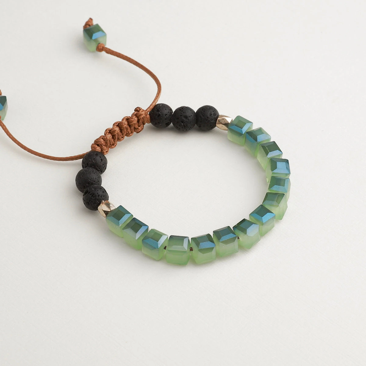 Kids Glass Diffuser Bracelet (Seafoam Green) - Image 3