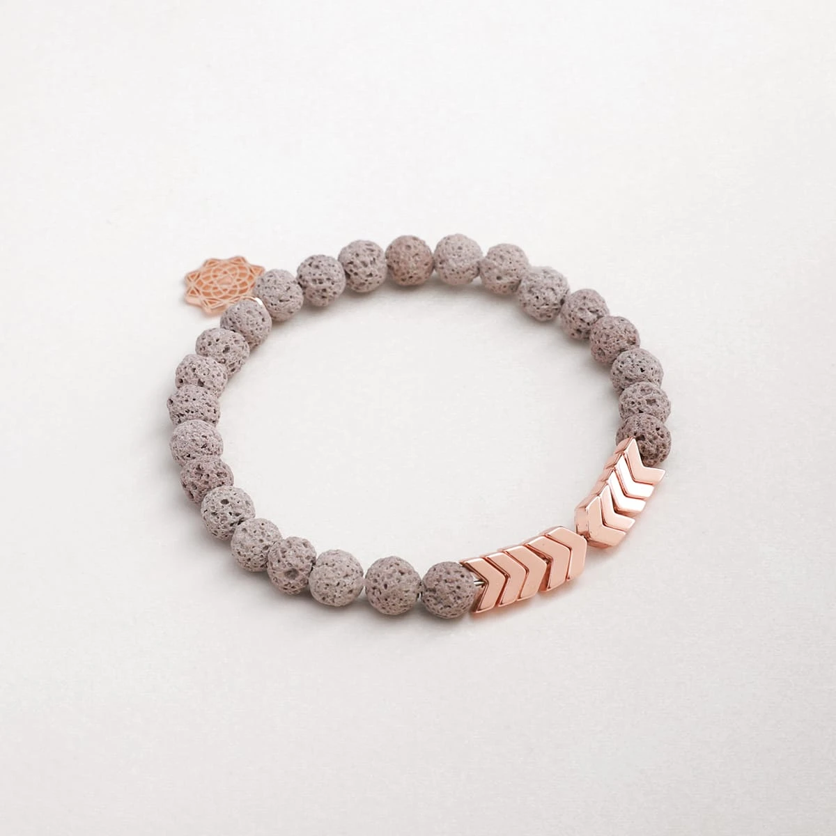 Gray Lava Sacred Arrow Diffuser Bracelet - Image 12
