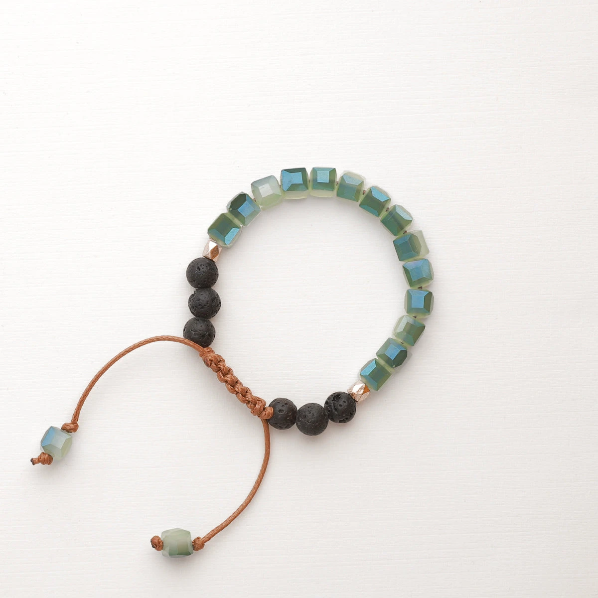 Kids Glass Diffuser Bracelet (Seafoam Green) - Image 5