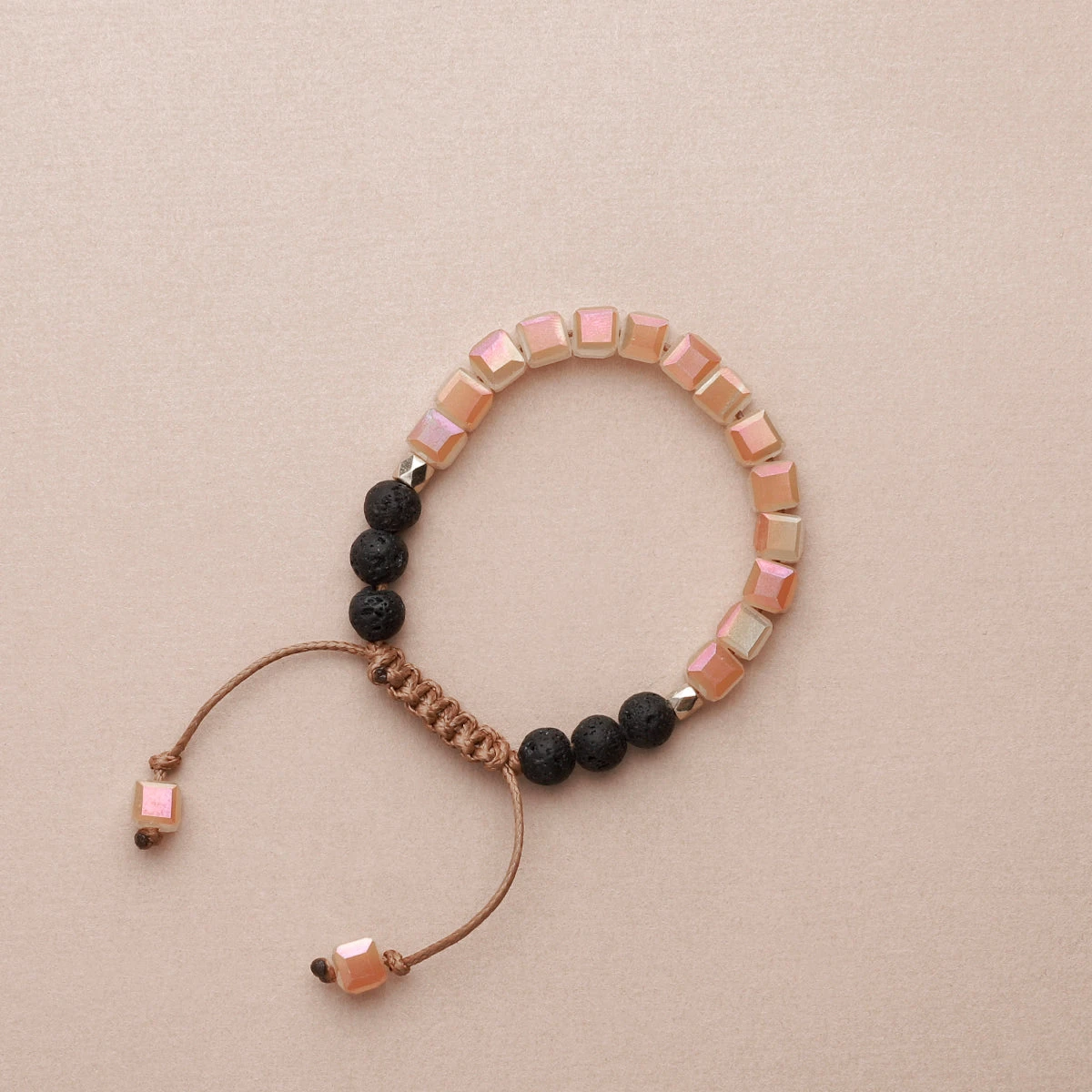 Kids Glass Diffuser Bracelet (Peaches & Cream) - Image 5