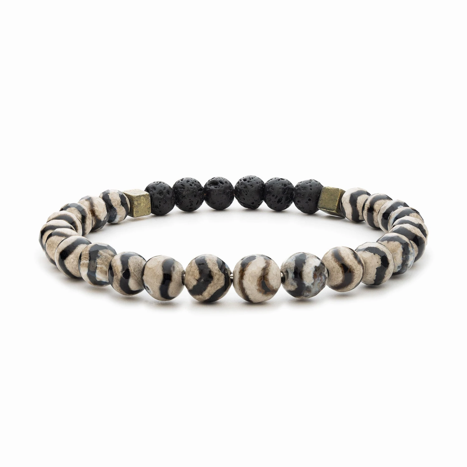 Zebra Striped Tibetan Agate (Black) - Image 8