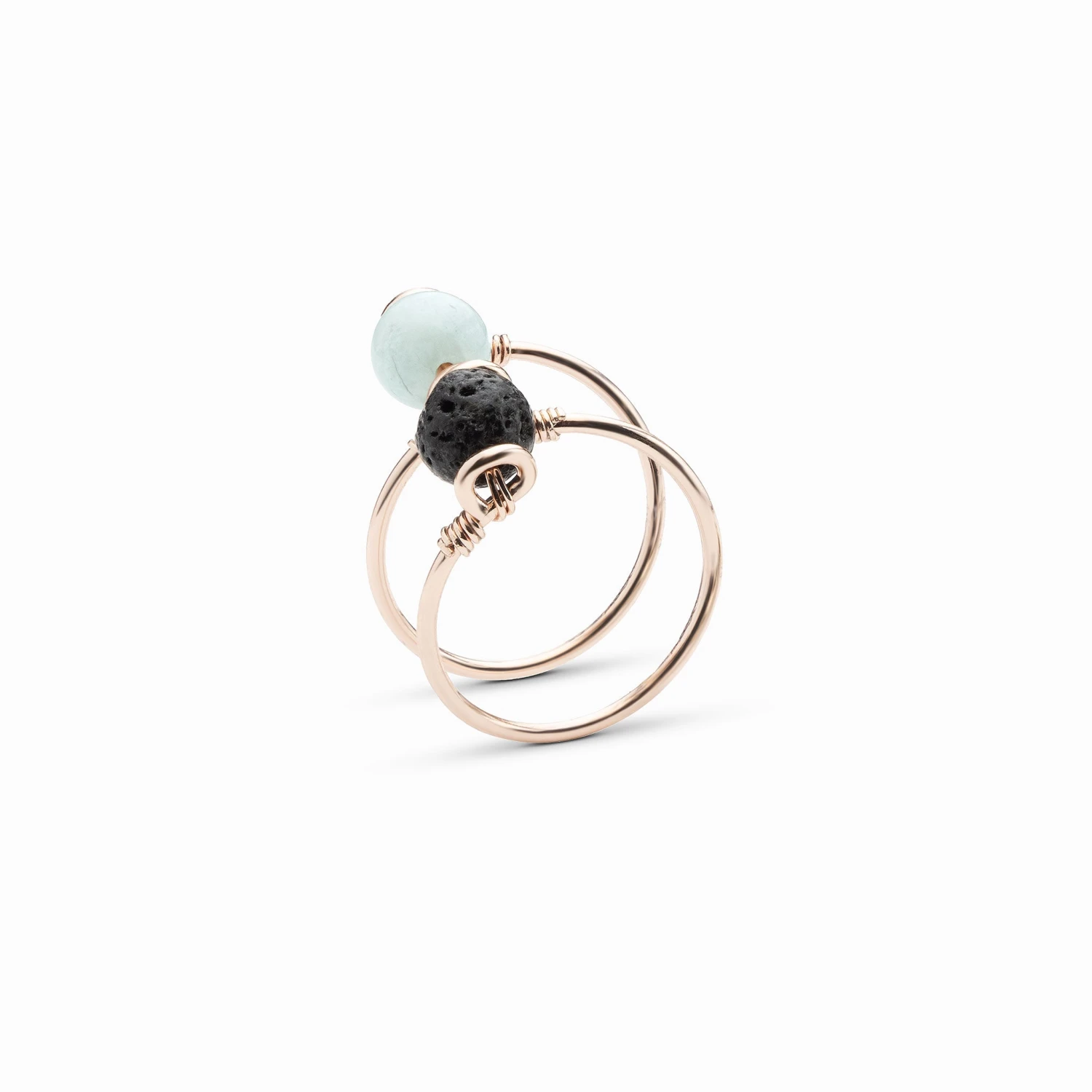 Double Wrap Amazonite Ring - Image 4