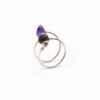 Amethyst Double Wrap Diffuser Ring